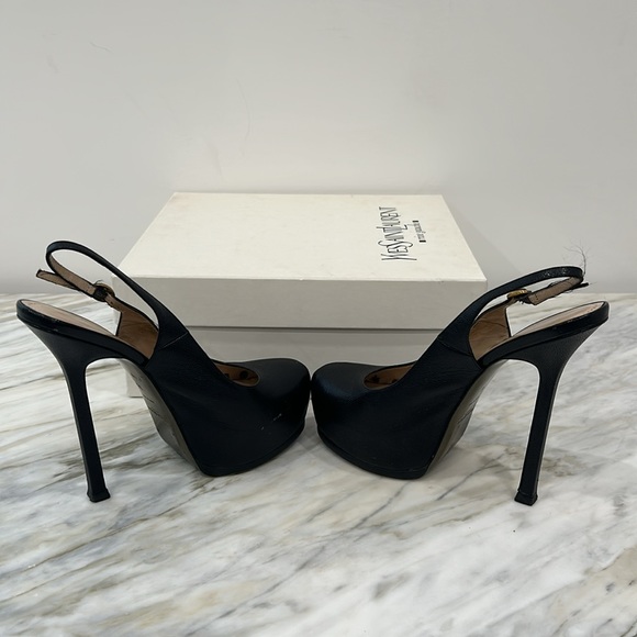 YVES SAINT LAURENT TRIBUTE SANDAL BLACK 36 6 - Picture 5 of 7